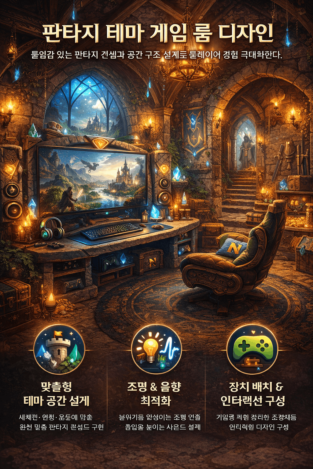 테마 게임 룸 디자인 프로젝트 1